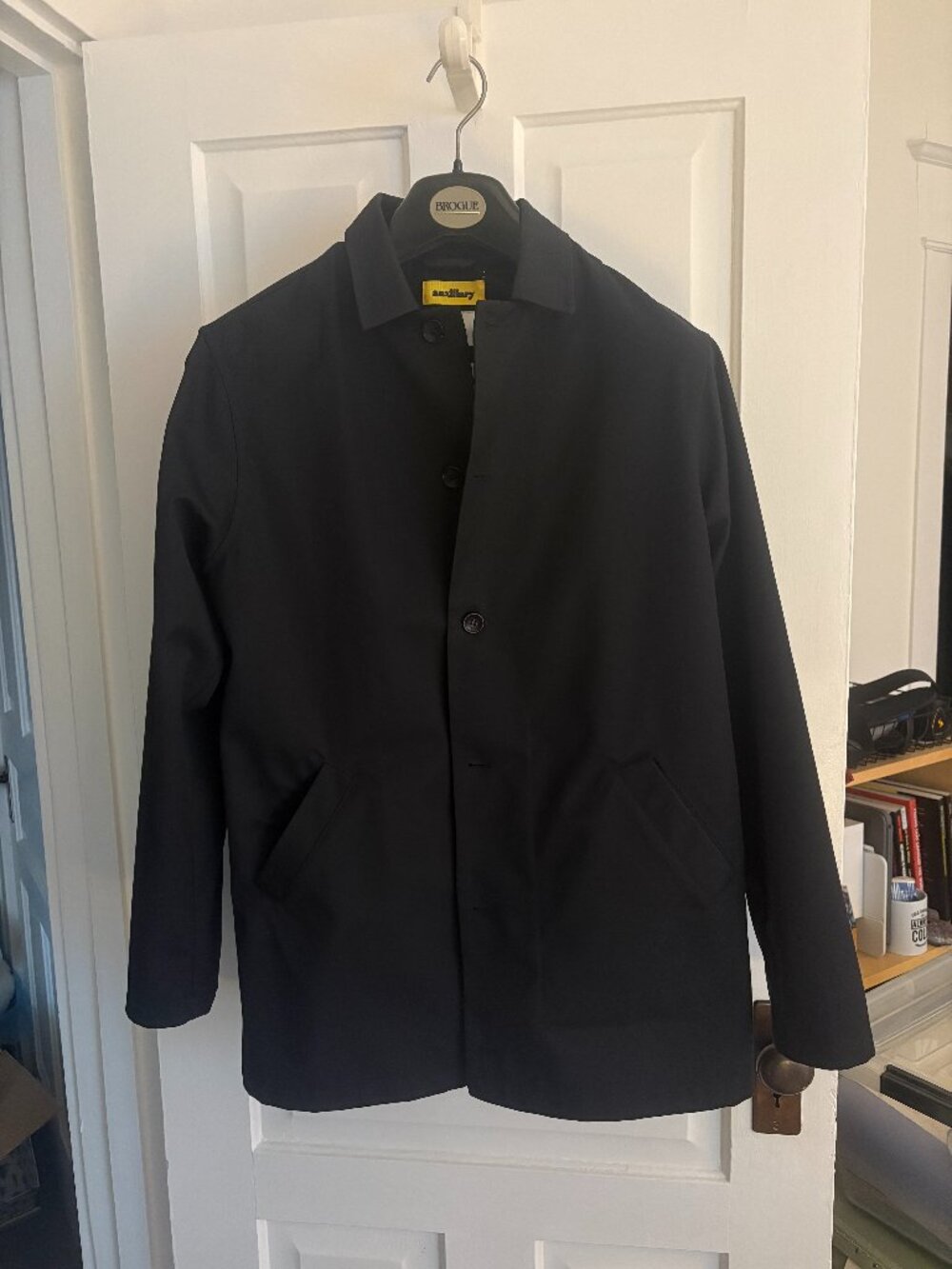 Percival Sherlock Trench Coat -- Navy -- Medium
